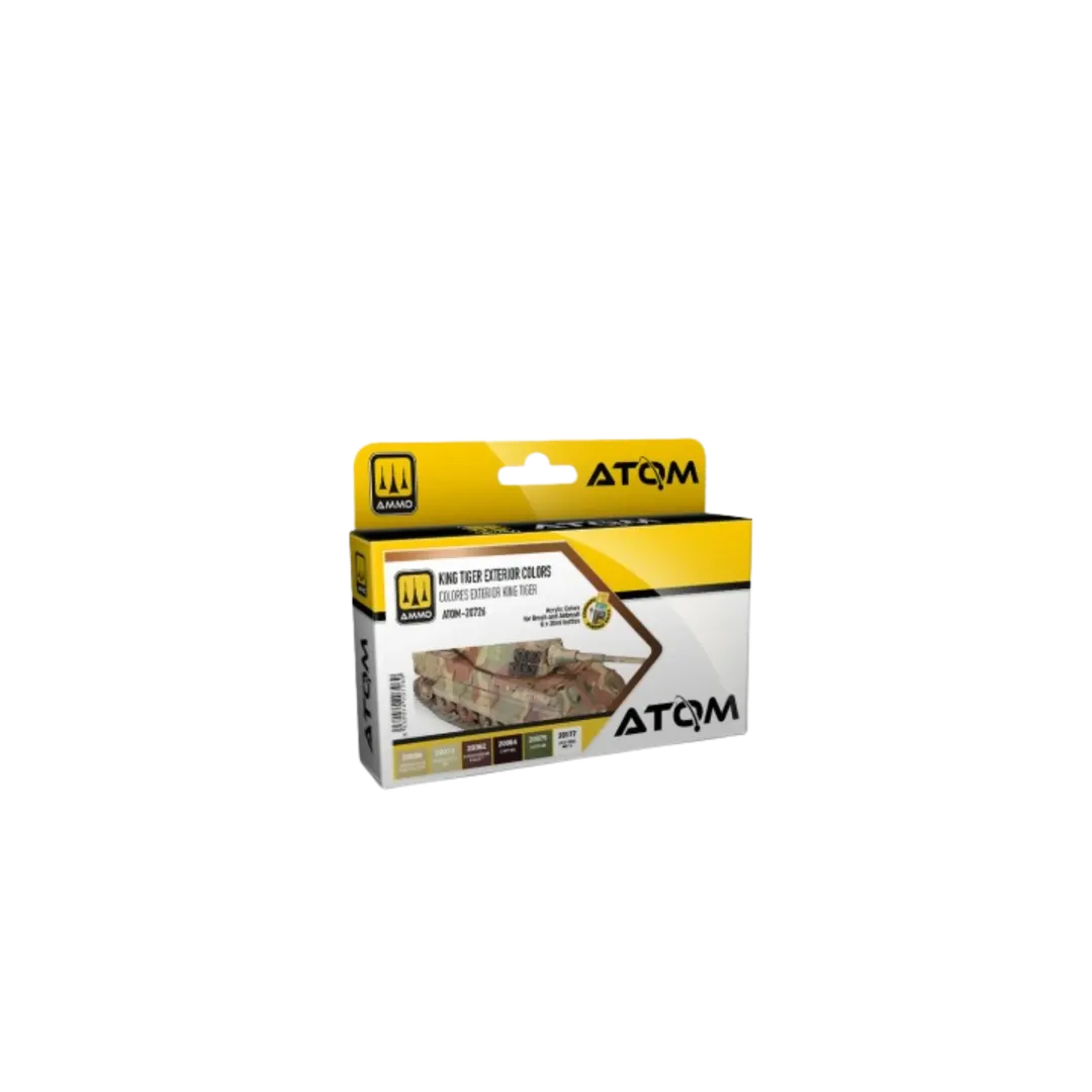 ATOM King Tiger Exterior Colors Set-Mig Jimenez-Radaddel