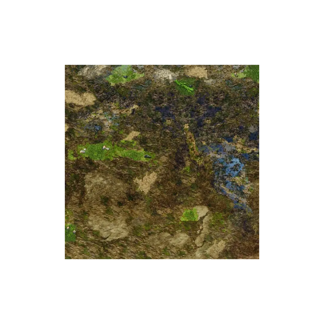 Neoprene Mat Muddy Ground 48x48 / 122x122 cm-Playmats.eu-Radaddel