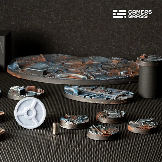 Spaceship Corridor - Round 28mm (x8)-Gamers Grass-Radaddel