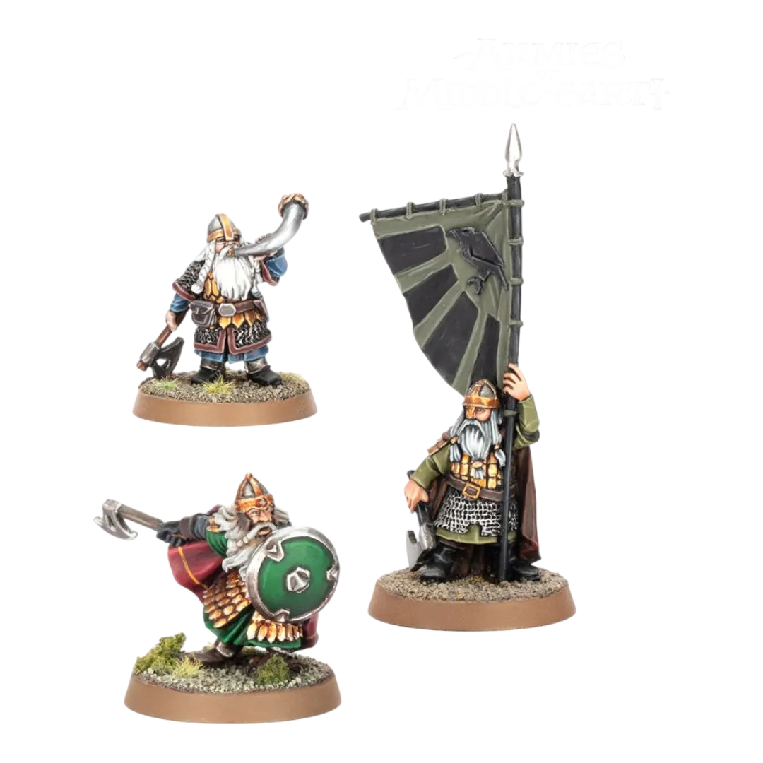 Khazad-Dum Dwarven Commanders (Middle-Earth - Good)-Games Workshop-Radaddel
