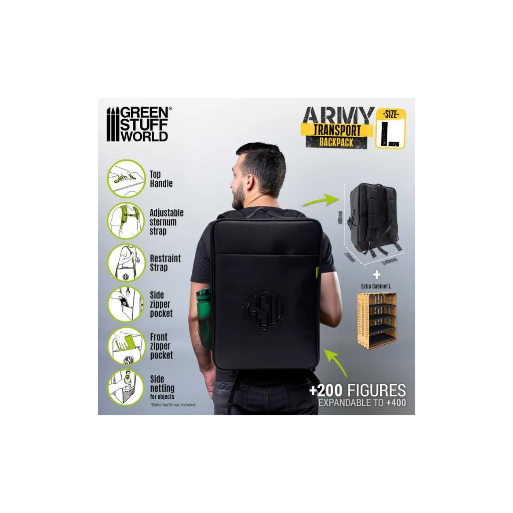 Miniaturen Rucksack-Greenstuff World-Radaddel