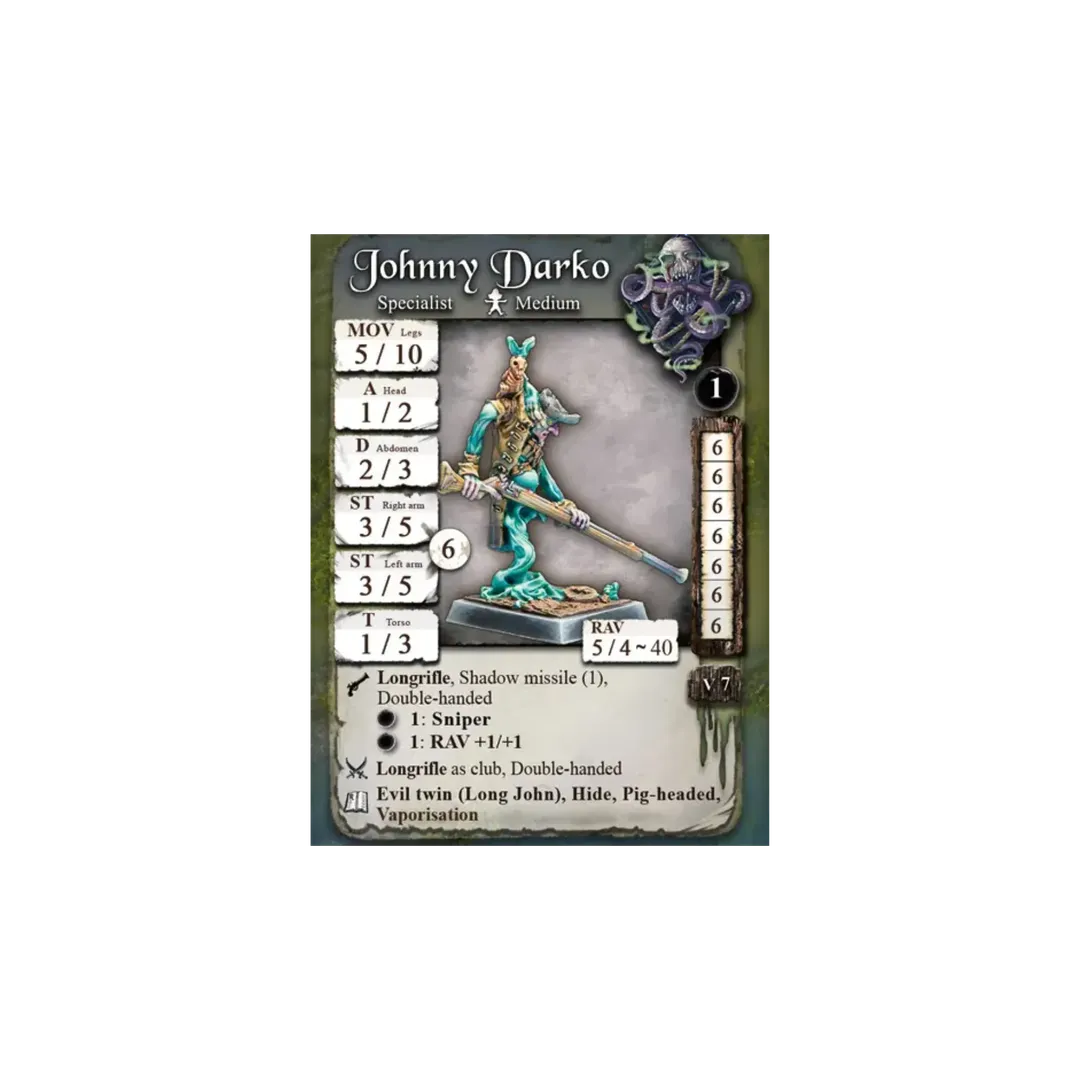 Johnny Darko | Schatten-Freebooter Miniatures-Radaddel