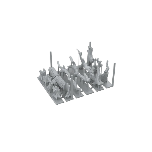 Dead Tree Basing - Basing Bits (17 Teile)-AK-Interactive-Radaddel