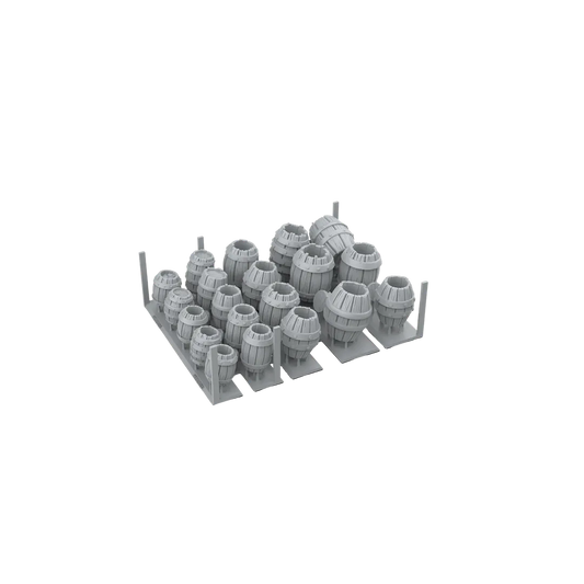 Wood Barrels - Basing Bits (32 Teile)-AK-Interactive-Radaddel