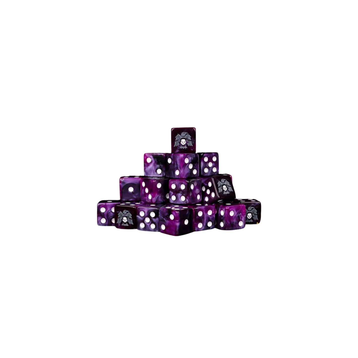 Raven & Skull Dice 16mm Square (25 Stück)-Baron of Dice-Radaddel