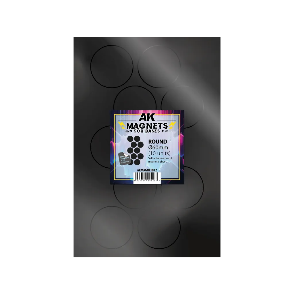 AK Vorgeschnittene Magnete - Rund 60mm-AK-Interactive-Radaddel