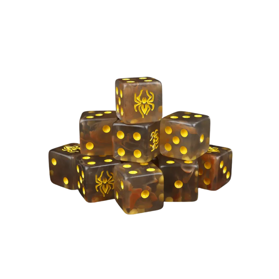 Spider Dice 16mm Square (10 Stück)-Baron of Dice-Radaddel