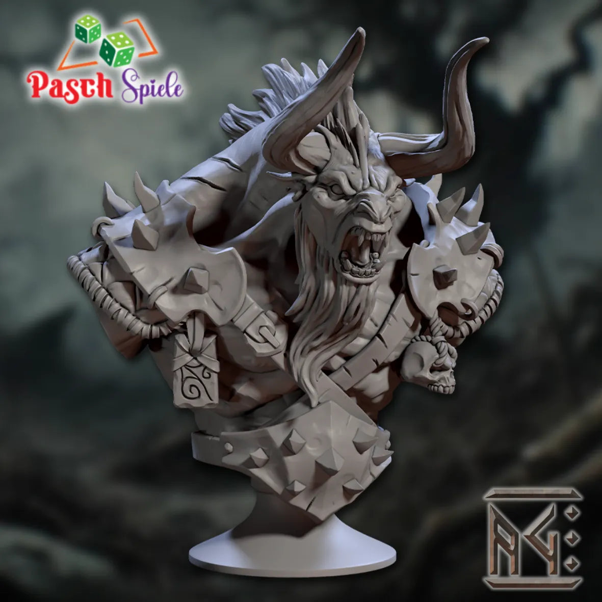 Fantasy Büste: Chaos Minoc - Rise of the Beastmen-Pasch Spiele-Radaddel