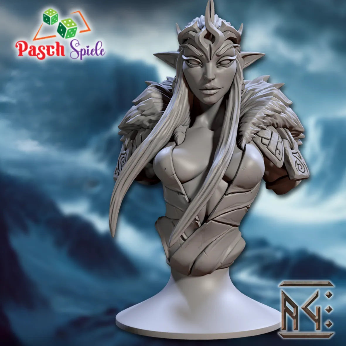 Fantasy Büste: Myrravel Frost Princess - Frost Alfar of Skutagaard-Pasch Spiele-Radaddel