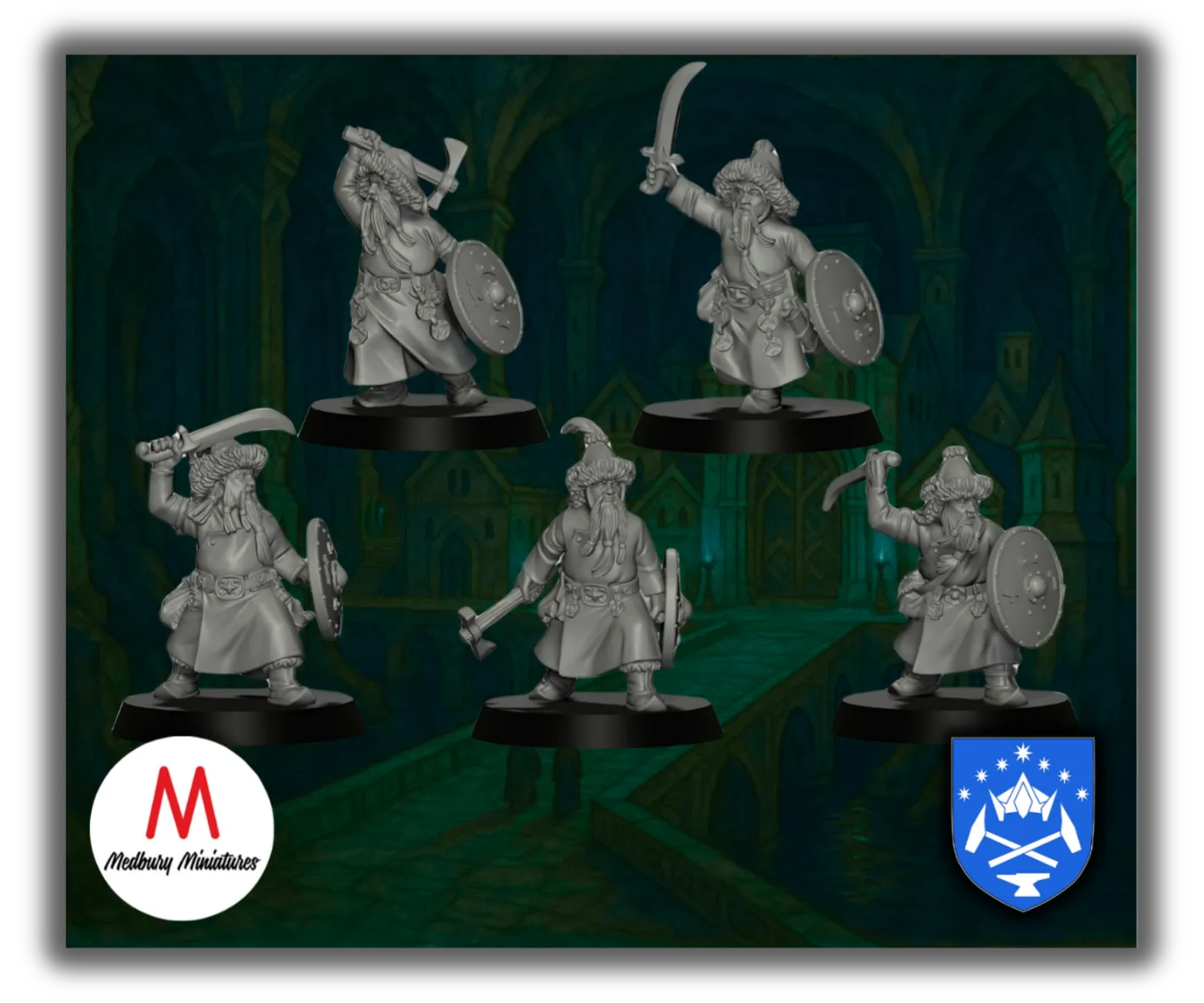 Steppe Dwarf Warriors-Pasch Spiele-Radaddel