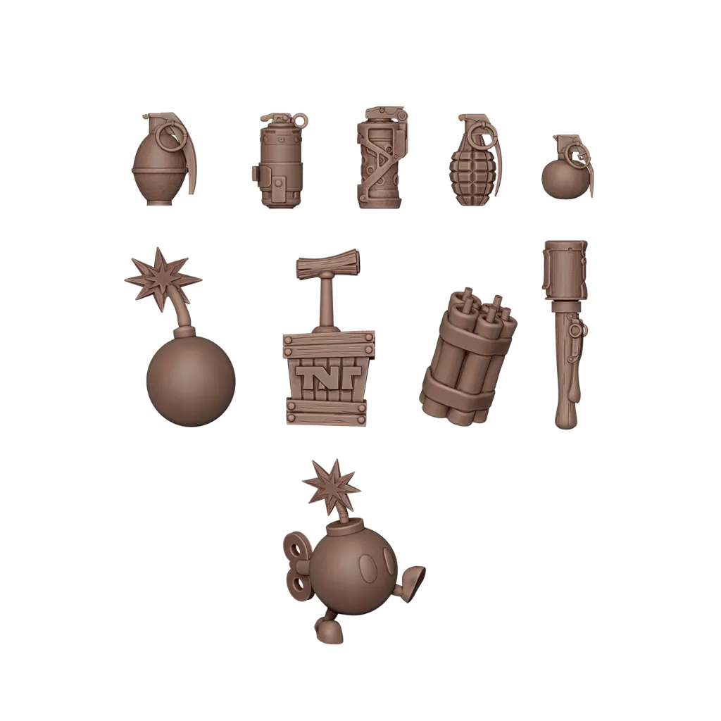Bombs & Grenades - Basing Bits (72 Teile)-AK-Interactive-Radaddel