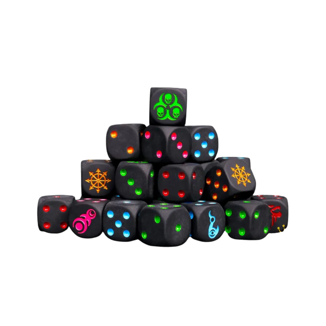 Chaos United Dice Round 16mm (25 Stück)-Baron of Dice-Radaddel
