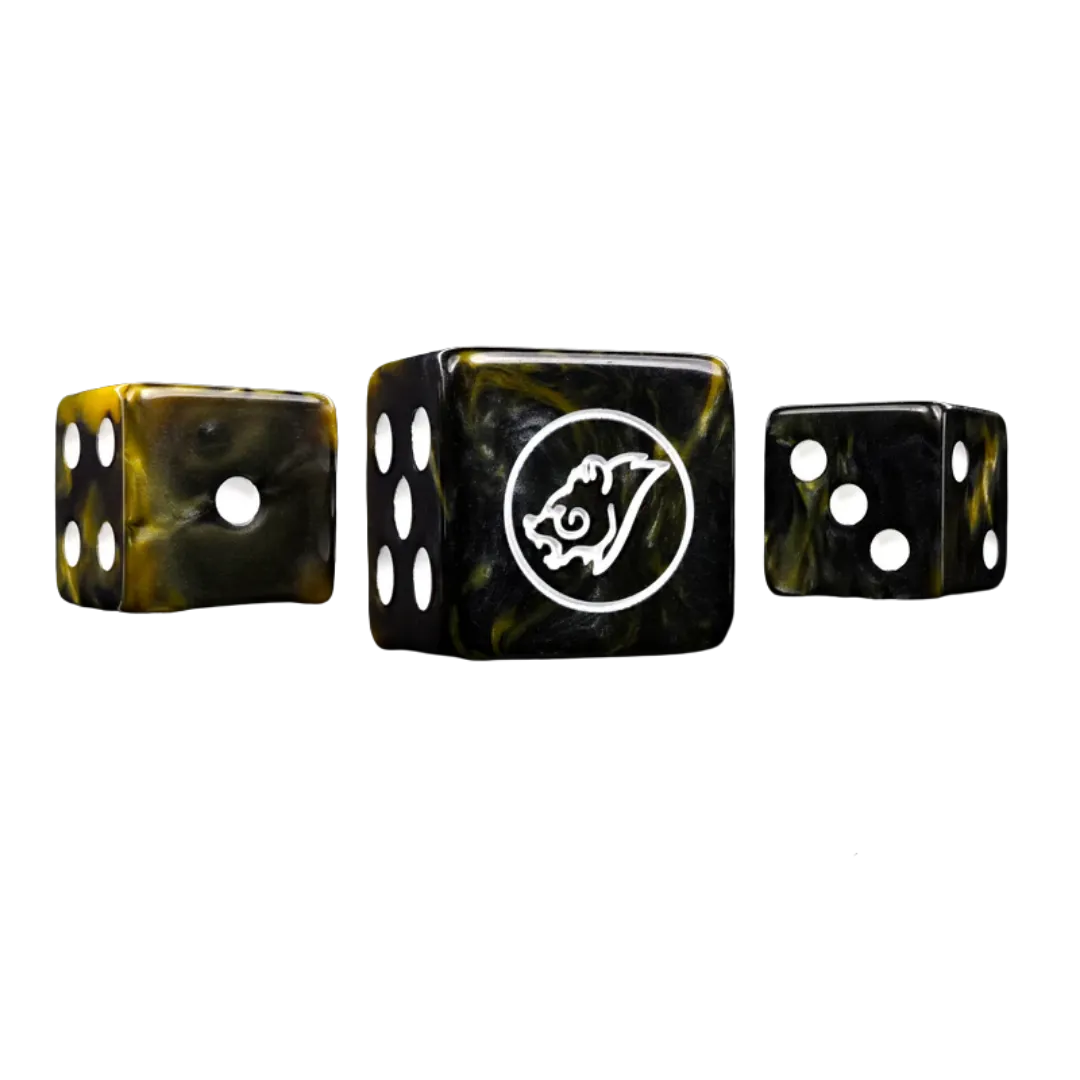 Honey Bear Dice Square 16mm (10 Stück)-Baron of Dice-Radaddel