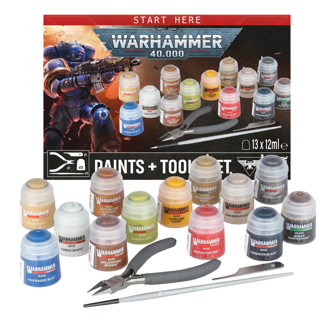 Warhammer 40.000: Paints + Tools Set