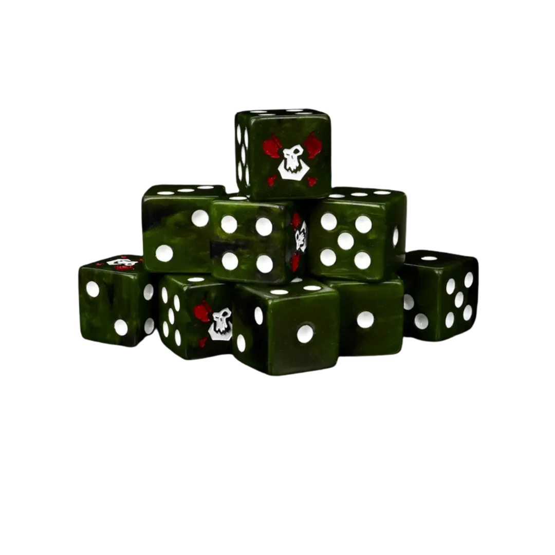 Bloody Orcs Dice 16mm Square (25 Stück)-Baron of Dice-Radaddel