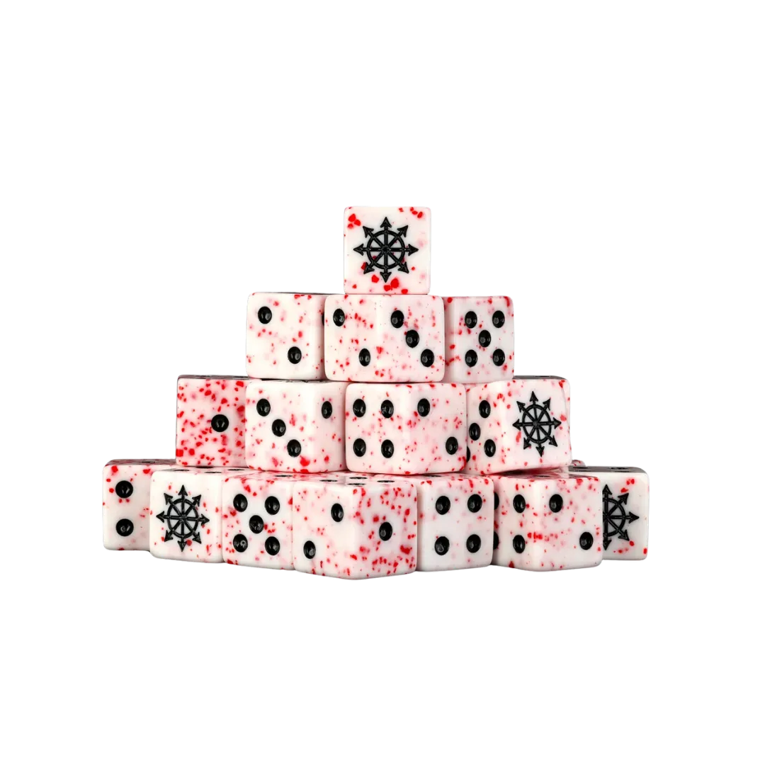 Chaos Demon Dice Blood Sacrifice Square 16mm (25 Stück)-Baron of Dice-Radaddel