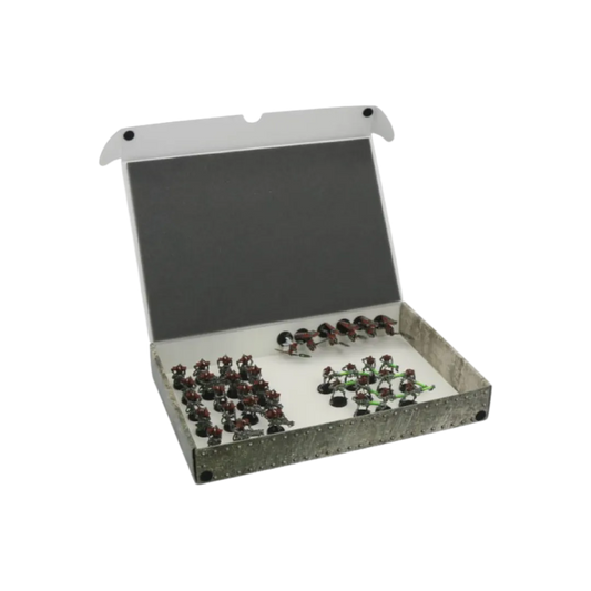 Full-size Standard Box for magnetically-based miniatures + metal plate on the in-Safe and Sound-Radaddel