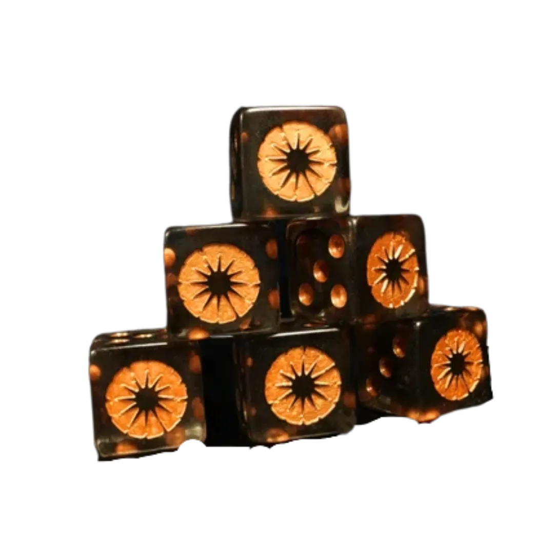 Sacred Affliction Dice 16mm Square (8 Stück)-Baron of Dice-Radaddel