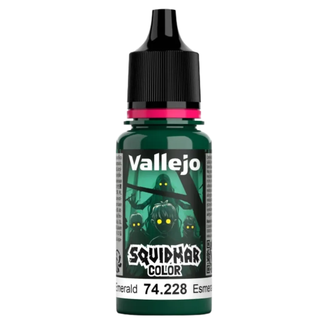Squidmar Color 228 - Corrupted Emerald 18 ml-Vallejo-Radaddel
