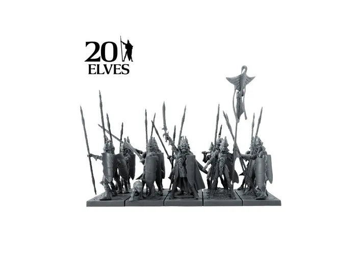 Elf Spearmen Regiment-Mantic Games-Radaddel