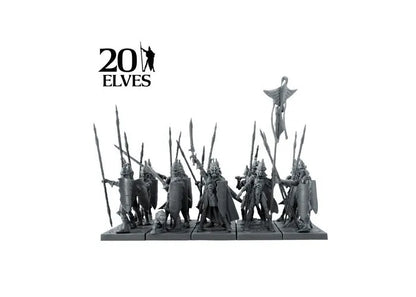 Elf Spearmen Regiment-Mantic Games-Radaddel