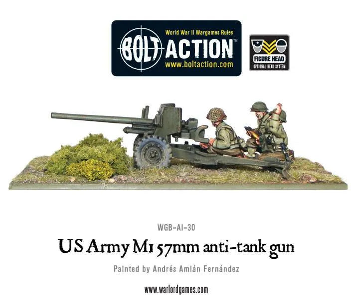 US Army M1 57mm anti-tank gun-Warlord Games-Radaddel