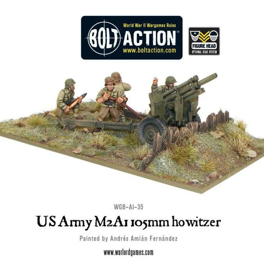 US Army M2A1 105mm Howitzer-Warlord Games-Radaddel