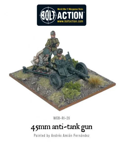 Soviet 45mm Anti Tank Gun-Warlord Games-Radaddel