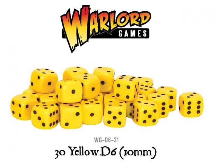 Warlord Games Würfel Gelb Schwarz (30)-Warlord Games-Radaddel