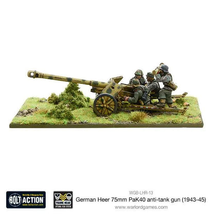 German PaK 40 75mm anti-tank gun-Warlord Games-Radaddel