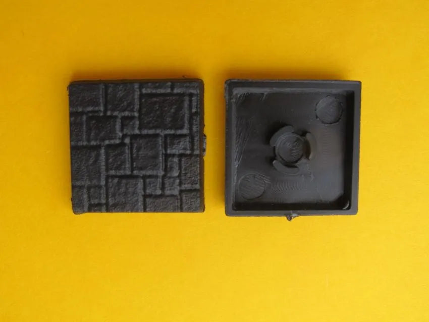 20mm x 20mm Bases Texturiert (10)-Tabletop Depot-Radaddel