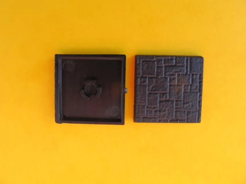 25mm x 25mm Bases texturiert (10)-Tabletop Depot-Radaddel