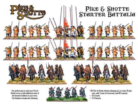 Pike and Shotte Starter Battalia Army Box-Warlord Games-Radaddel