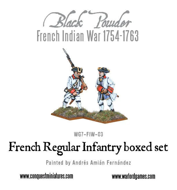 French Indian War: French Regular Infantry-Warlord Games-Radaddel