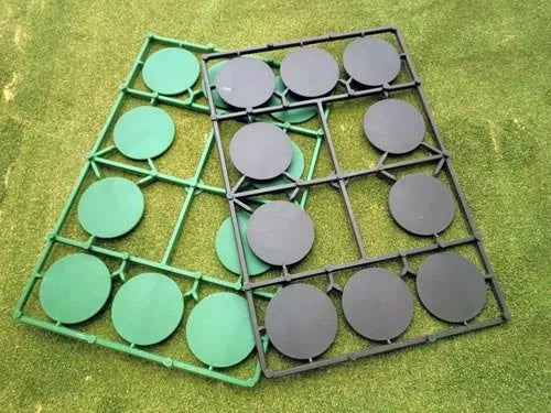 40mm runde Bases flach (10 Stück)-Renedra-Radaddel