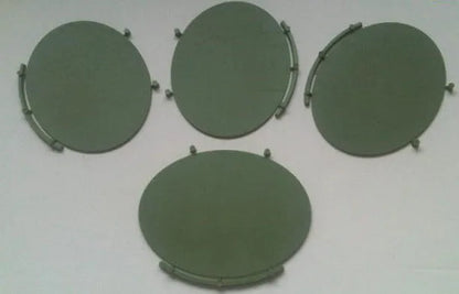 Ovale Bases flach (4 Stück)-Renedra-Radaddel
