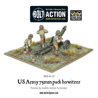 US Army 75mm pack howitzer-Warlord Games-Radaddel