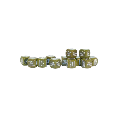 Bolt Action Orders Dice - Olive Drab (12)-Warlord Games-Radaddel