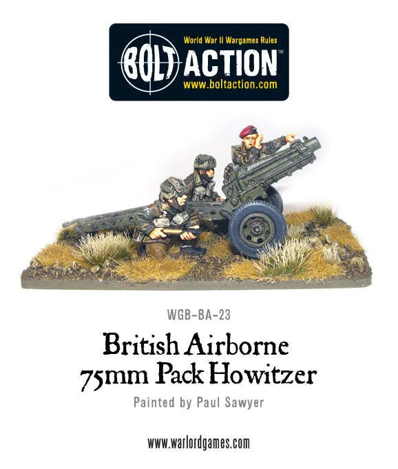 British Airborne 75mm Pack Howitzer-Warlord Games-Radaddel