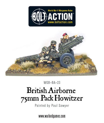 British Airborne 75mm Pack Howitzer-Warlord Games-Radaddel