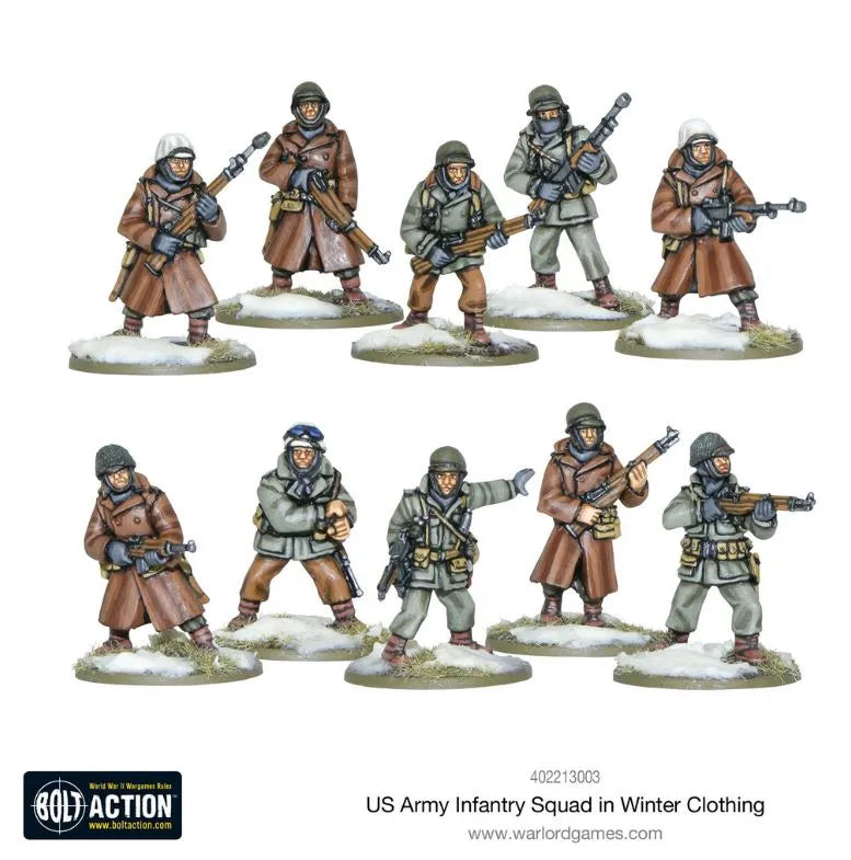 US Army Infantry Squad in Winter Clothing-Warlord Games-Radaddel