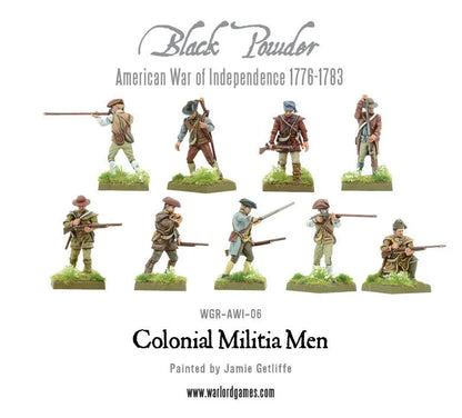 Colonial Militia Men (Plastic Box)-Warlord Games-Radaddel