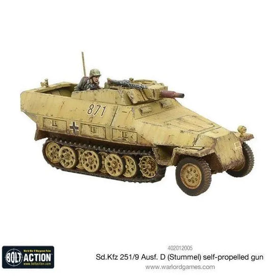 Sd.Kfz 251/9 Ausf D (Stummel) half-track-Warlord Games-Radaddel