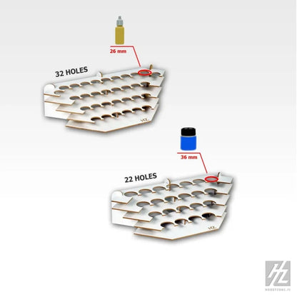 Farbhalter, Ecke (klein, Ø 26 mm) - S1ns-HobbyZone-Radaddel