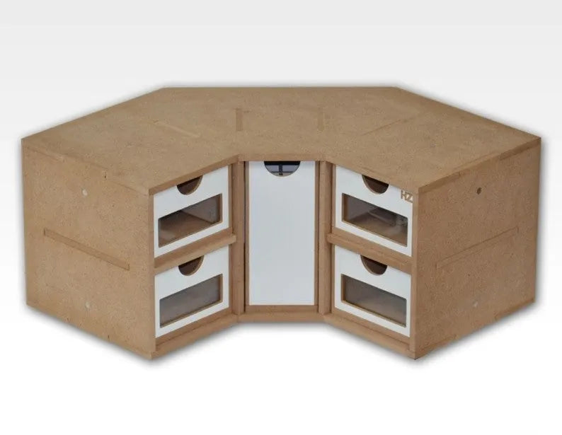 Schubladenmodul 3 - Ecke - OM03-HobbyZone-Radaddel