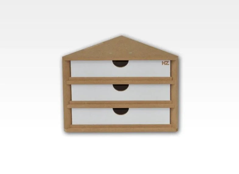Schubladenmodul 4 - Ecke, Abschlussstück - OM11-HobbyZone-Radaddel