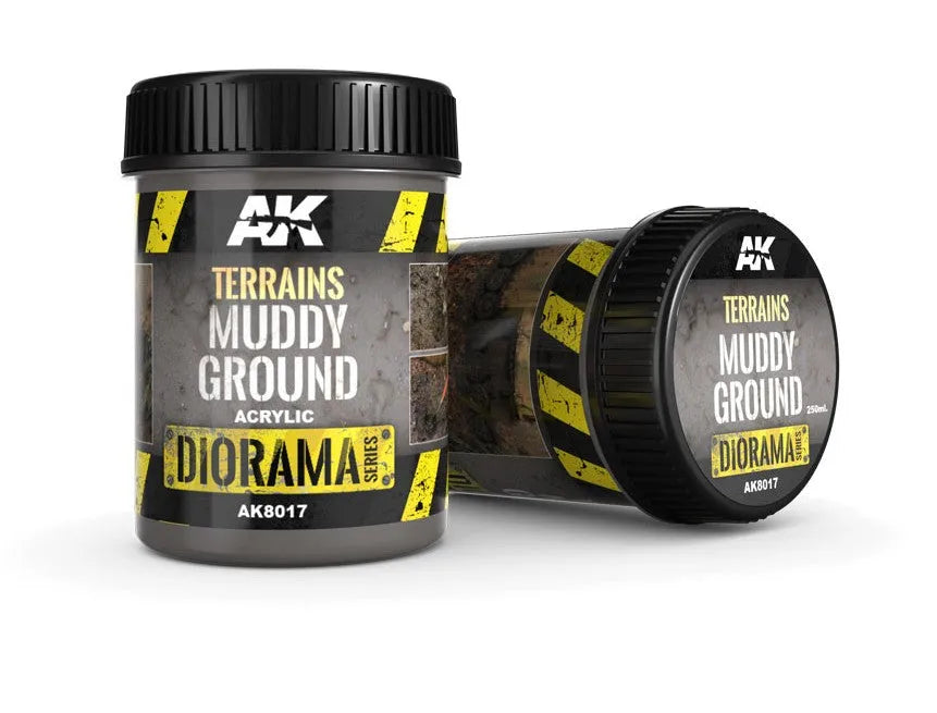 Terrains Muddy Ground - 250ml (Acryl)-AK-Interactive-Radaddel