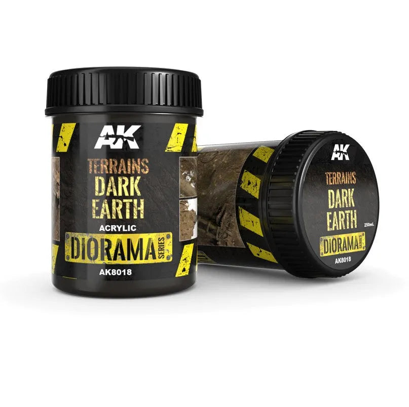Terrains Dark Earth - 250ml (Acryl)-AK-Interactive-Radaddel