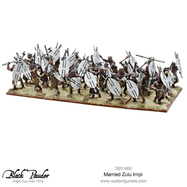 Anglo Zulu War Married Zulu Impi-Warlord Games-Radaddel