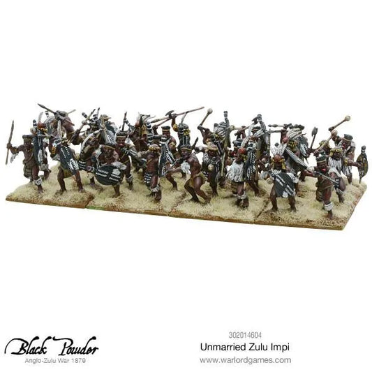 Anglo Zulu War Unmarried Zulu Impi-Warlord Games-Radaddel